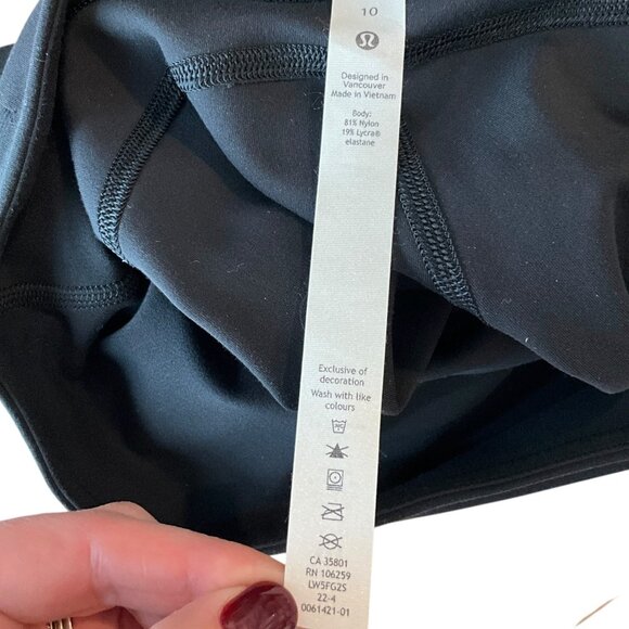 Lululemon Groove Super High Rise Flared Pant Nulu Black Size 10 - Picture 5 of 6